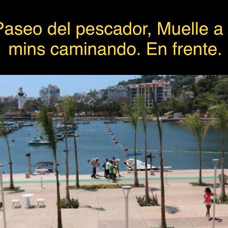 Ferienwohnung Departamento Sobre Costera, 1Min La Quebrada, 3M Playas Y Yates Acapulco Exterior foto