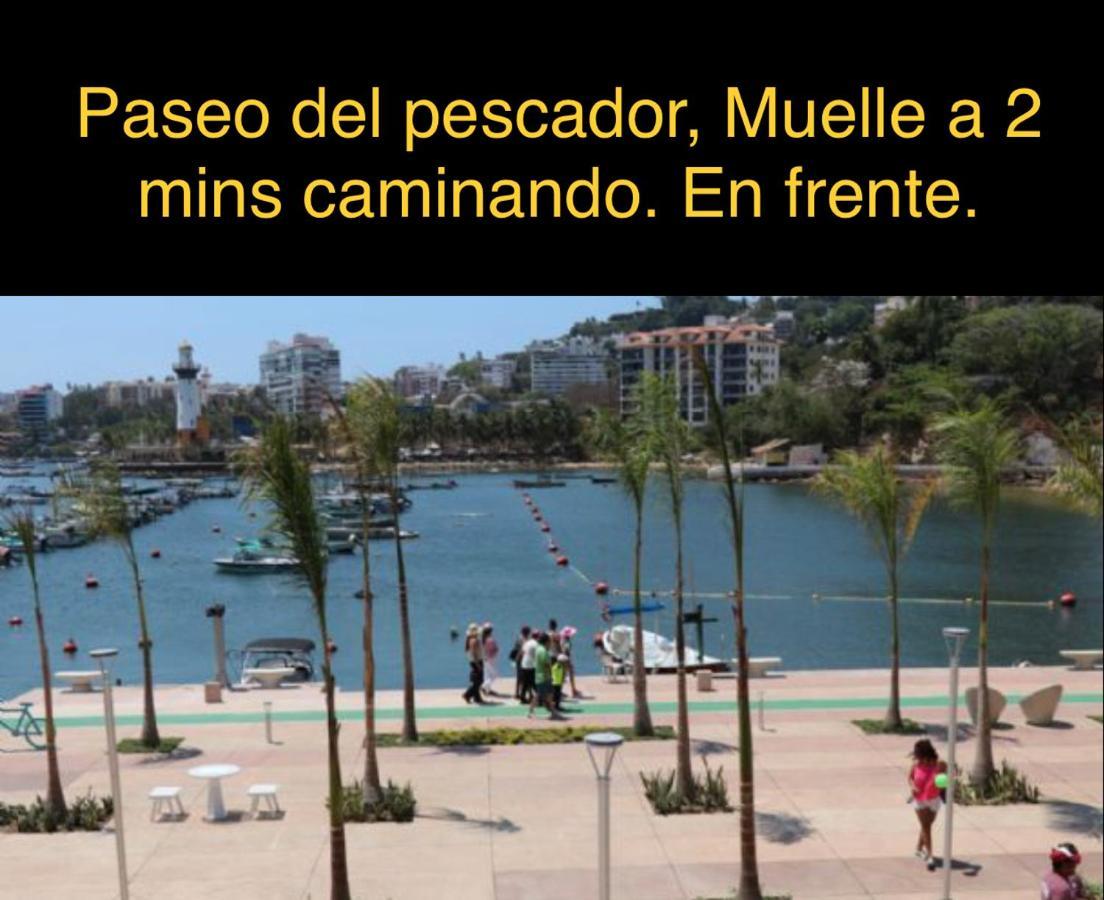 Ferienwohnung Departamento Sobre Costera, 1Min La Quebrada, 3M Playas Y Yates Acapulco Exterior foto
