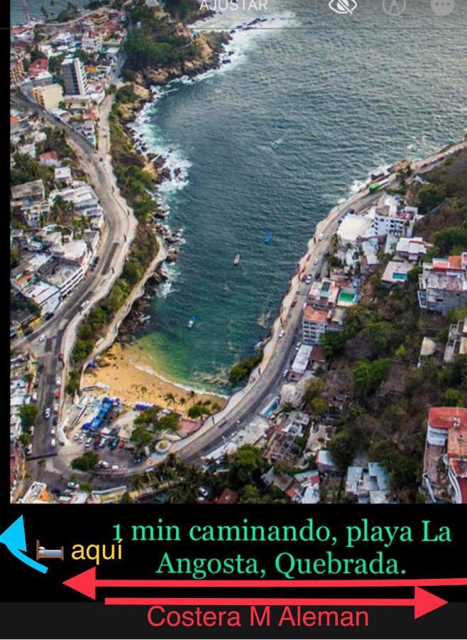 Ferienwohnung Departamento Sobre Costera, 1Min La Quebrada, 3M Playas Y Yates Acapulco Exterior foto